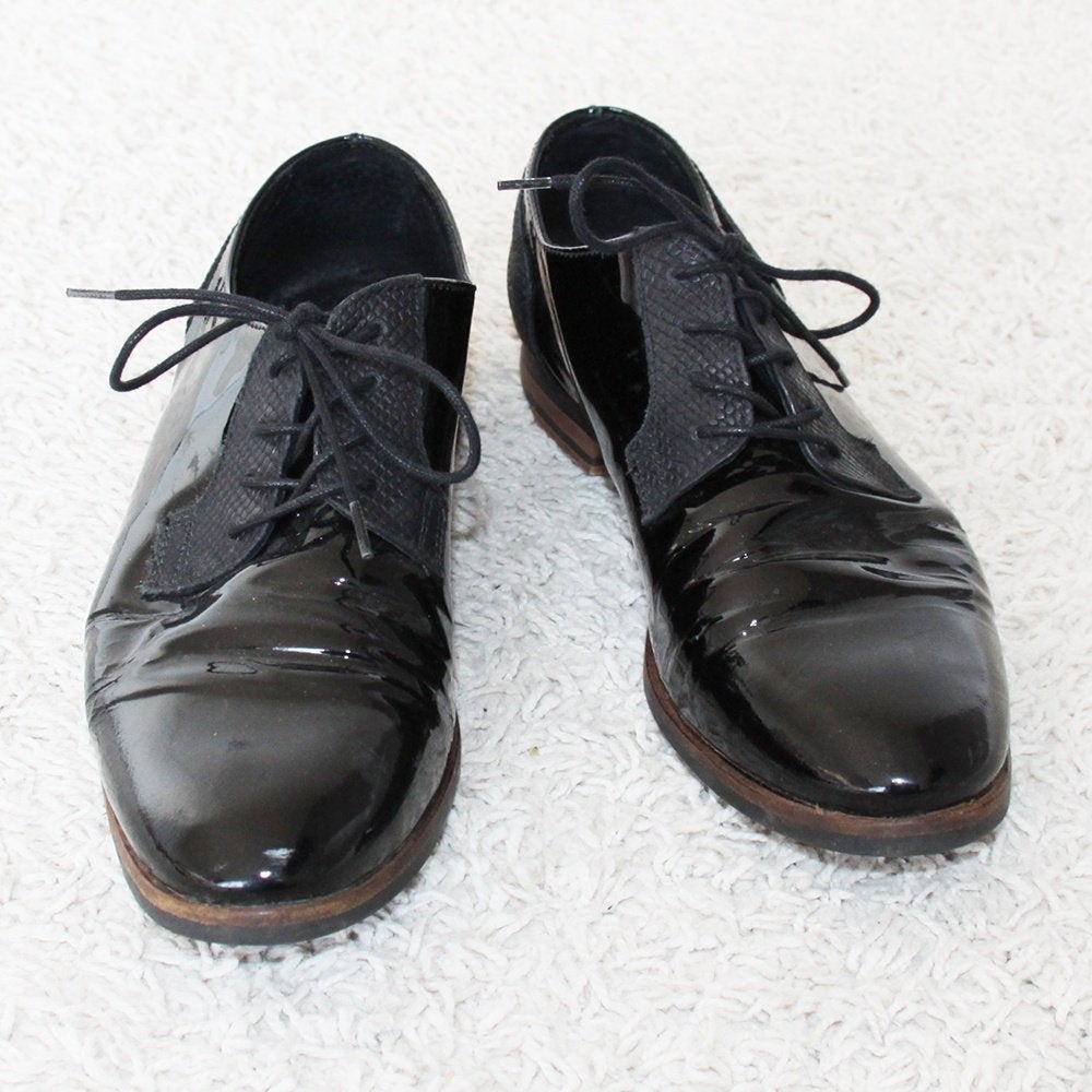 Zeer Mooie Lak Leren 5th Avenue Schoenen (Maat 39) s12 €40,-, Schoenen met lage hakken, Zwart, Ophalen of Verzenden, Zo goed als nieuw