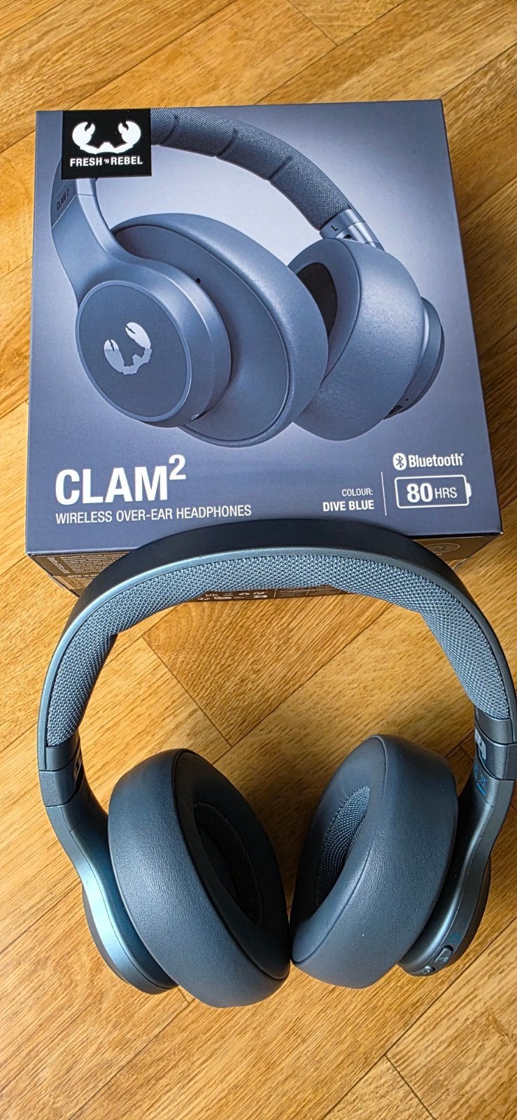 Fresh 'n Rebel Clam 2 Wireless Over-Ear hoofdtelefoon, Audio, Tv en Foto, Ophalen, Nieuw, Over-ear, Blauw