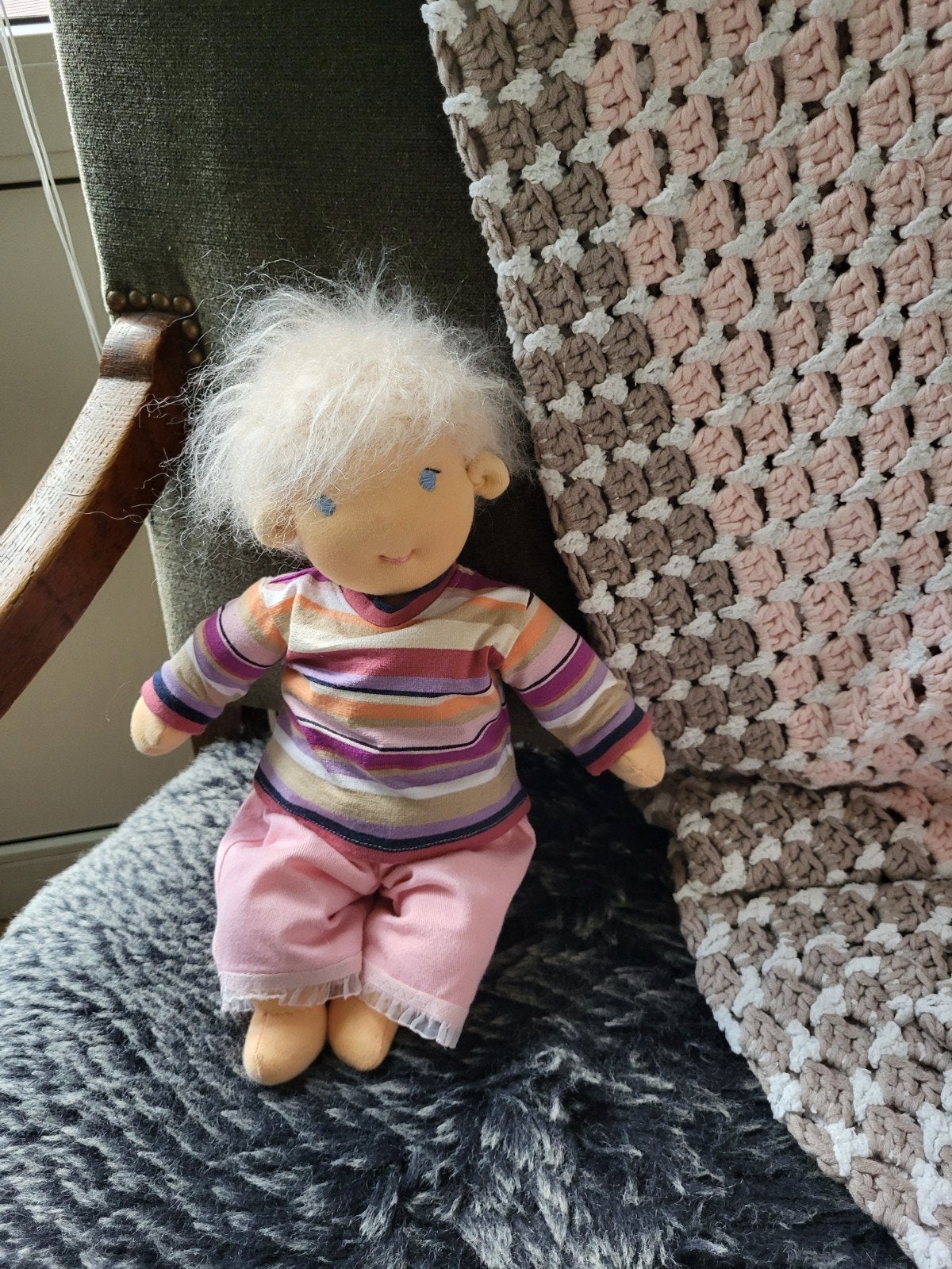 kleine leukerd zonnekind pop, antroposofische pop, Ophalen of Verzenden, Nieuw, Babypop