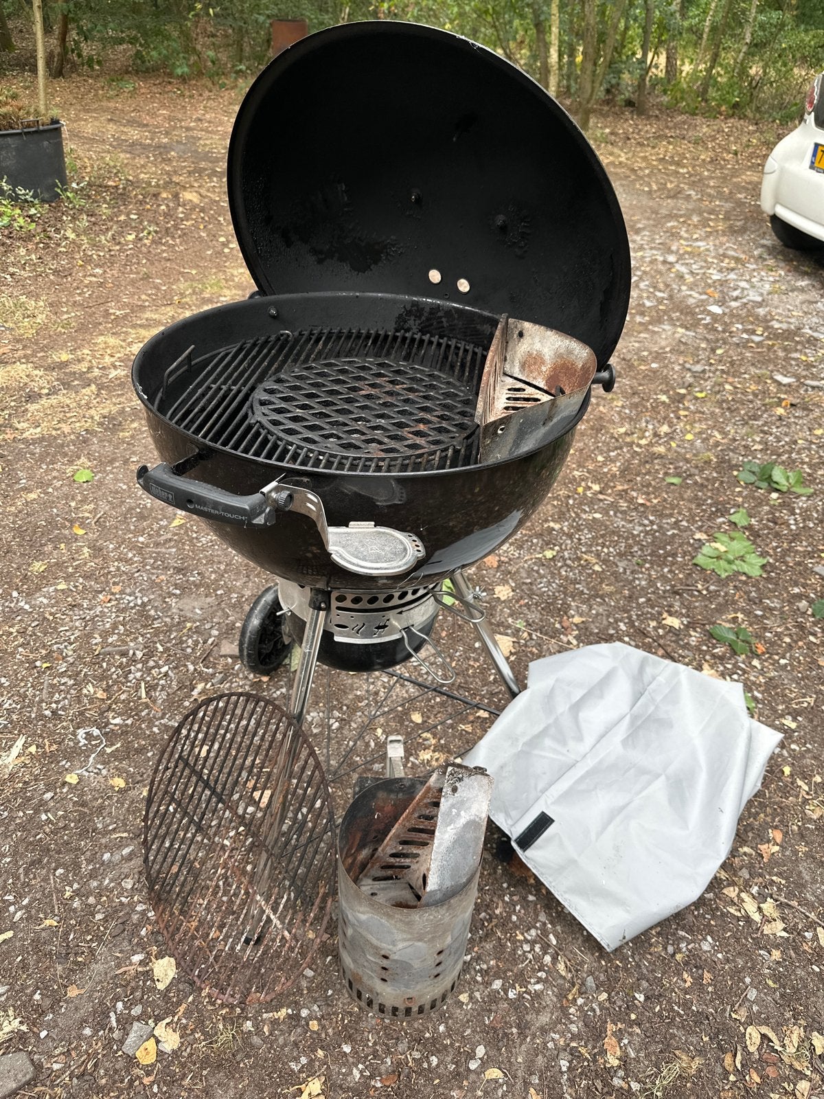 Weber BBQ met accessoires en hoes TEAB, Tuin en Terras, Ophalen, Gebruikt