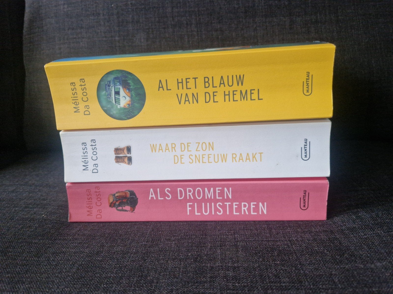 3x Mélissa Da Costa  (Blauw van de hemel + Sneeuw + Dromen), Ophalen, Gelezen, Mélissa Da Costa