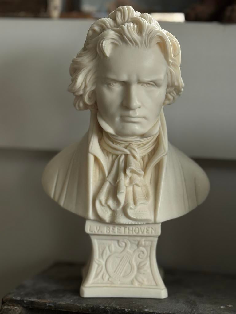 Beeld / Buste Beethoven, Antiek en Kunst, Ophalen of Verzenden