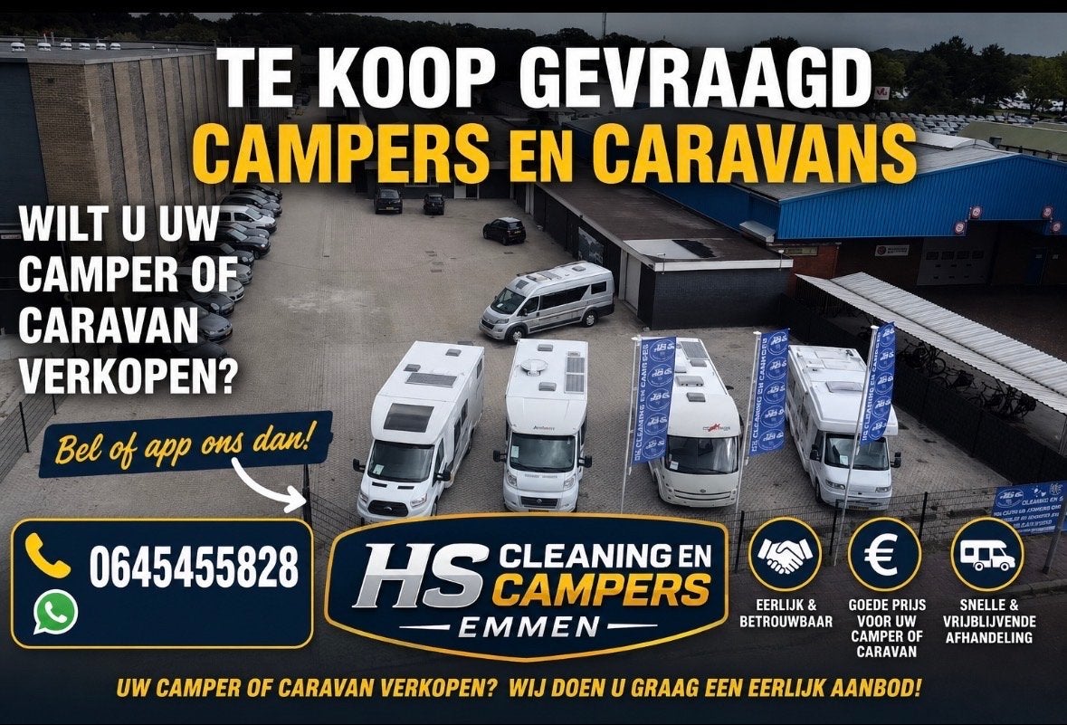 Campers en Caravans Gezocht inkoop alle bouwjaren, Caravans en Kamperen, Bedrijf