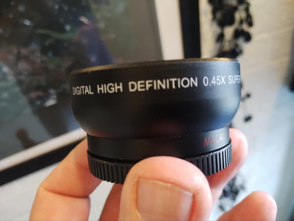 Macro Lens 0.45x Super Wide Angle, Ophalen of Verzenden, Zo goed als nieuw, Macrolens, Zoom