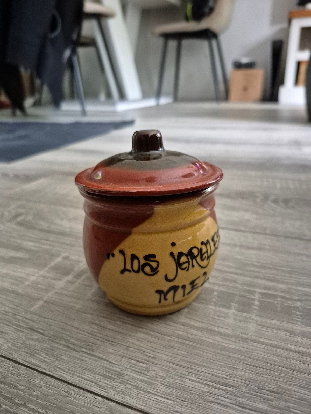 Vintage Aardewerken Honingpot "Los Jereles Miel", Ophalen of Verzenden