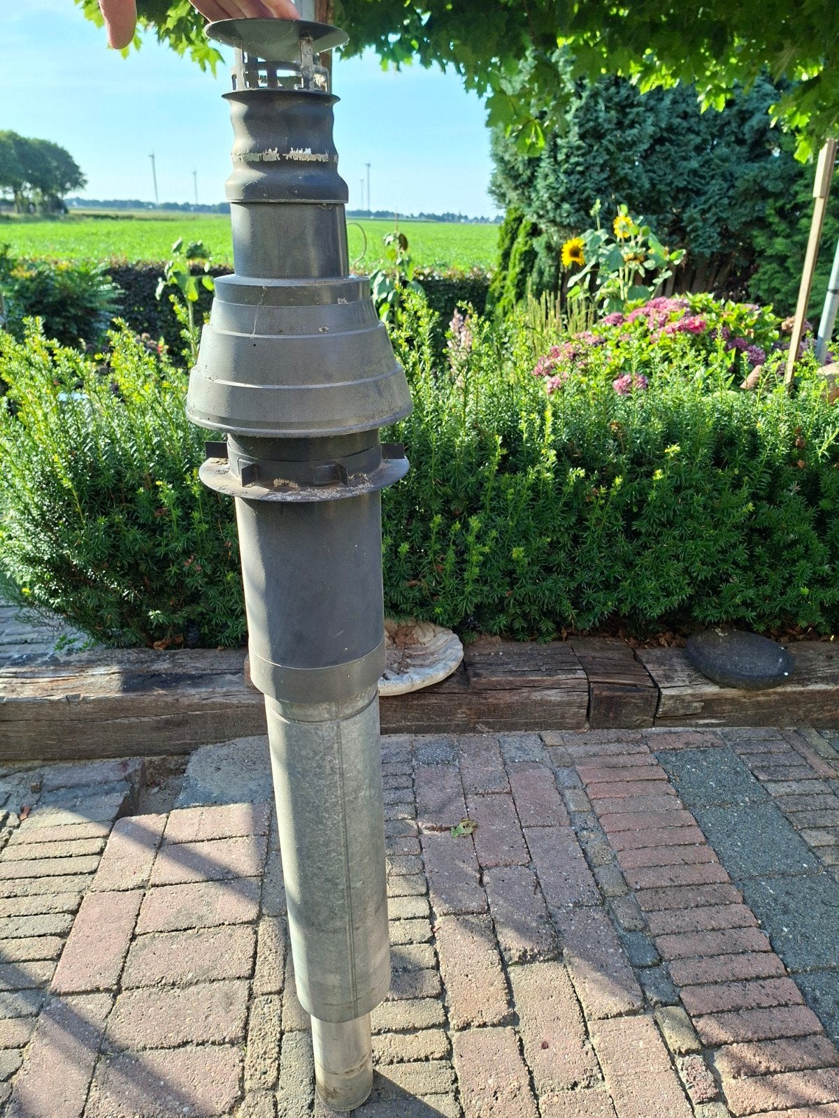 cv dakafvoer, Doe-het-zelf en Verbouw, Ophalen, Gebruikt, Minder dan 2 meter, 80 mm of meer