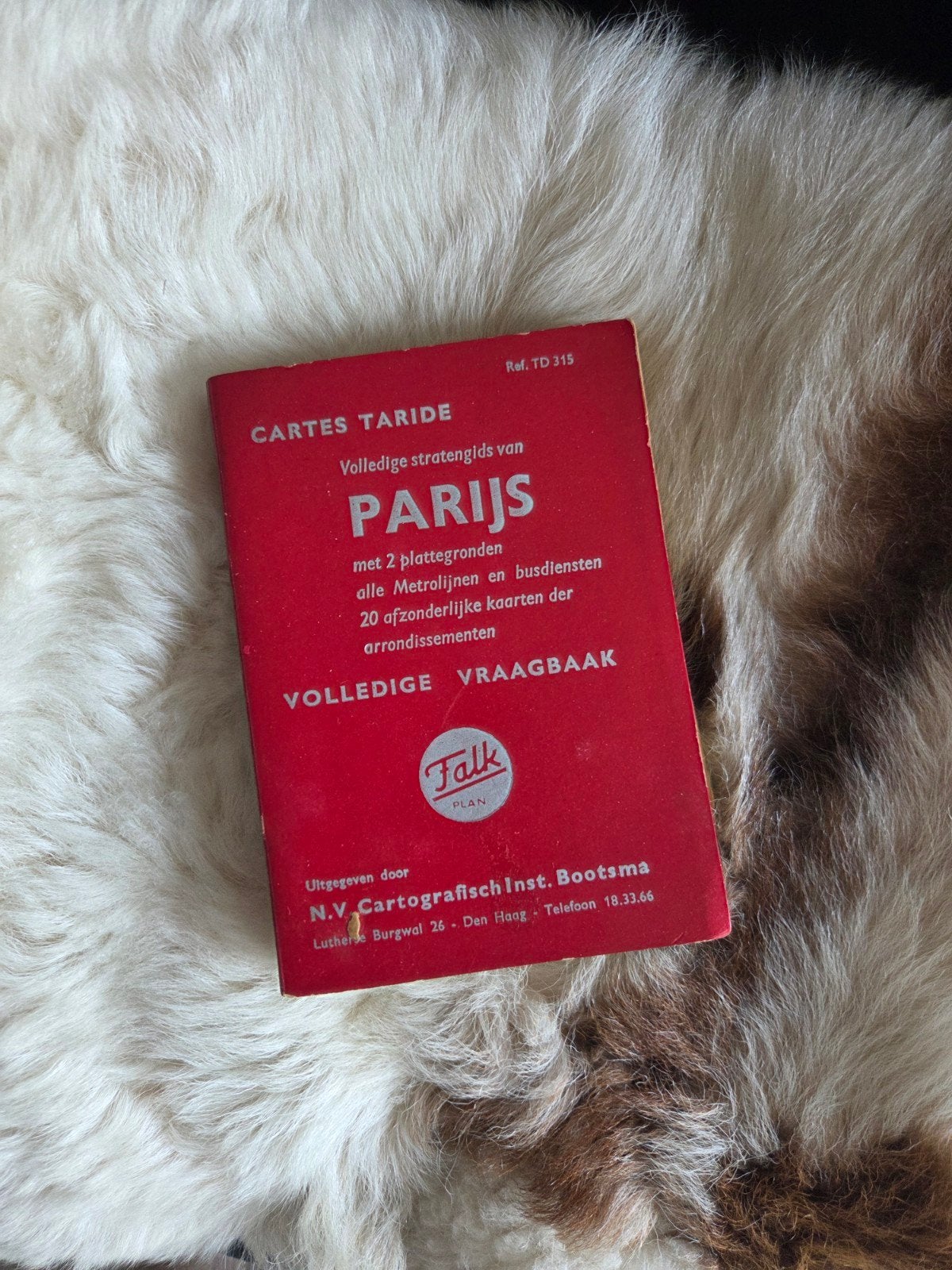 Vintage Cartes Taride Parijs Stratengids - Falk Plan, Ophalen of Verzenden, Gelezen, Europa, Overige merken