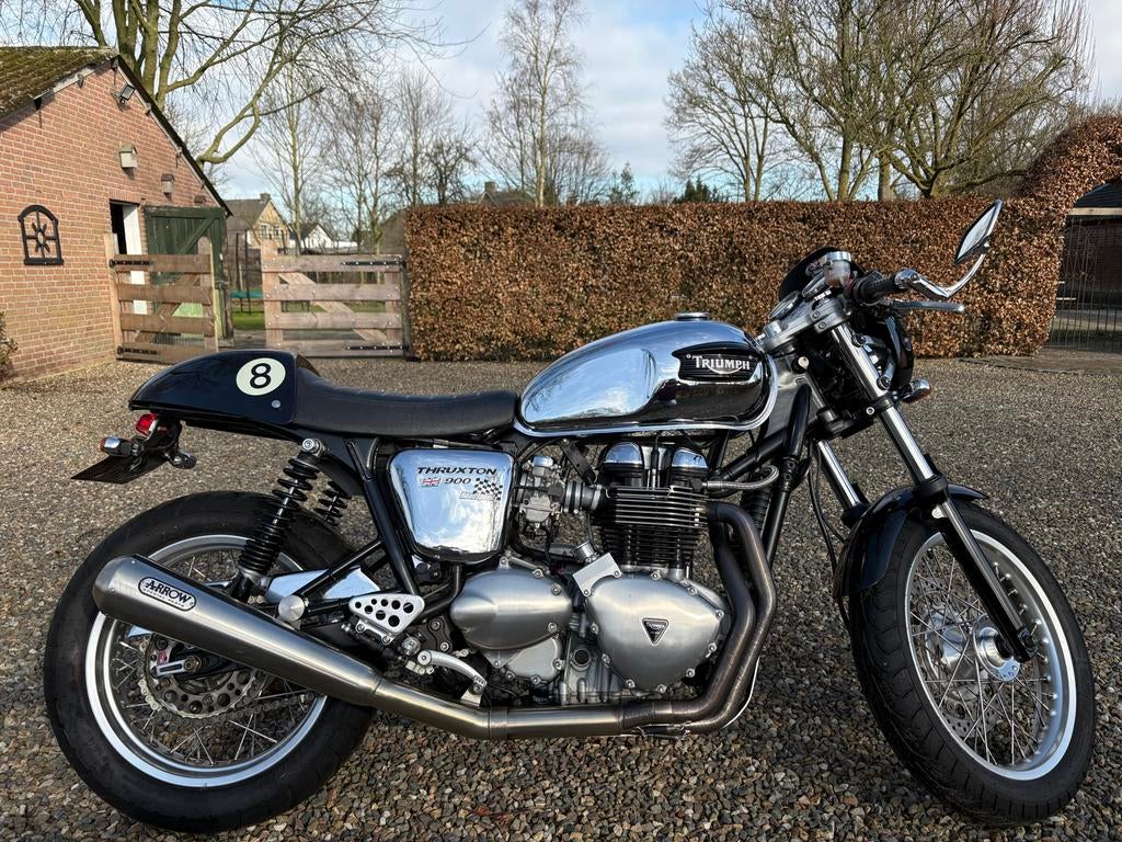 Triumph Thruxton 900, Motoren, Motoren | Triumph, Particulier, Naked bike, Sportuitlaat