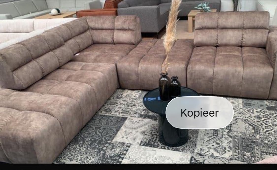 Mooie convertibele hoekbank - Zo goed als nieuw, Ophalen, Zo goed als nieuw, Nvt, Stof