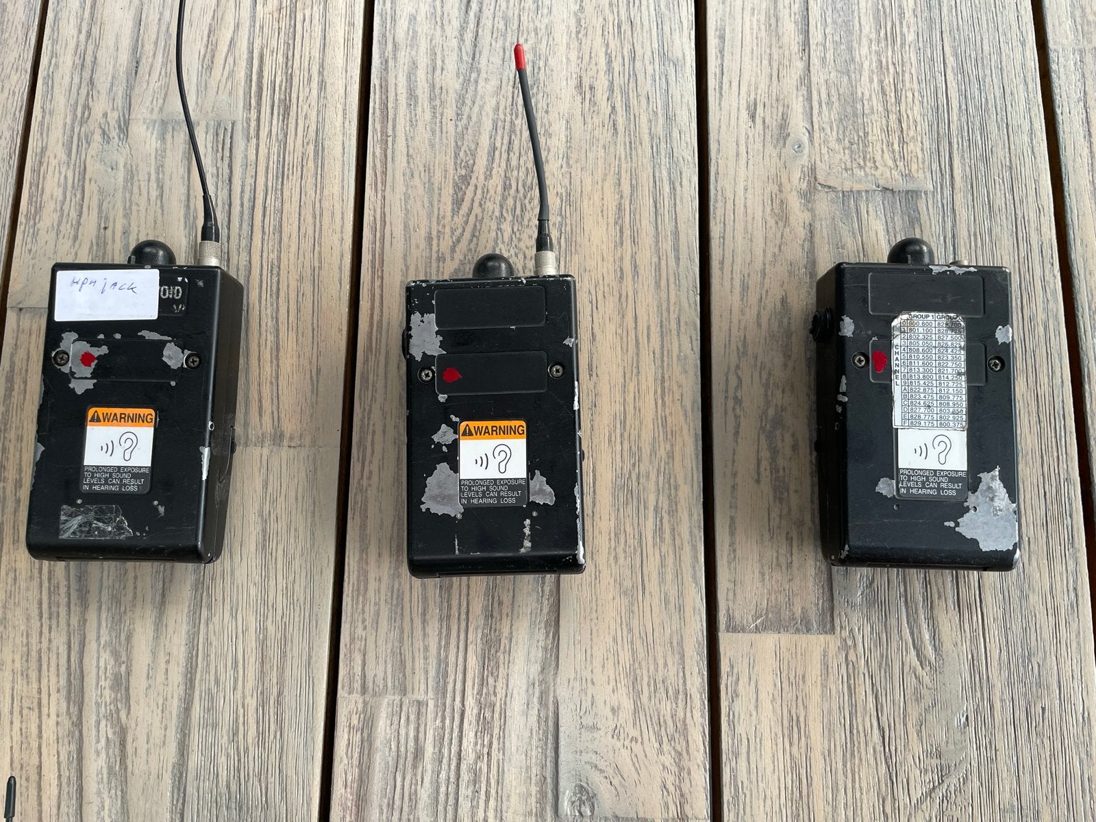 Shure Draadloze Inear ontvangers (5 stuks), Muziek en Instrumenten, Ophalen of Verzenden, Gebruikt, Overige typen, Draadloos
