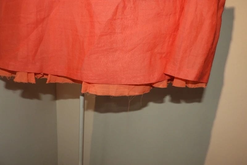 Jil Sander koraal kleurige rok laagje onderkant mt 40, Kleding | Dames, Maat 38/40 (M), Verzenden, Oranje, Zo goed als nieuw