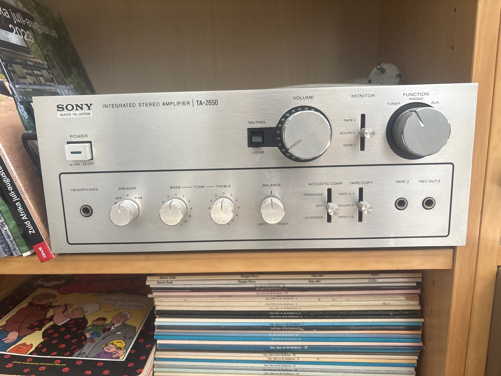 Sony TA-2650 Geïntegreerde Stereo Versterker - Vintage Audio, Ophalen, Gebruikt, Sony, Minder dan 60 watt