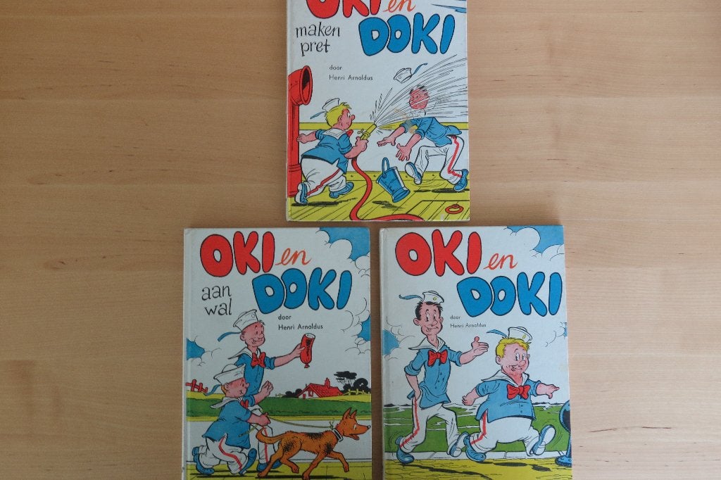 Oki en Doki - Deel 1, 2 en 5 -HC-, Ophalen, Gelezen, Henri Arnoldus, Fictie algemeen