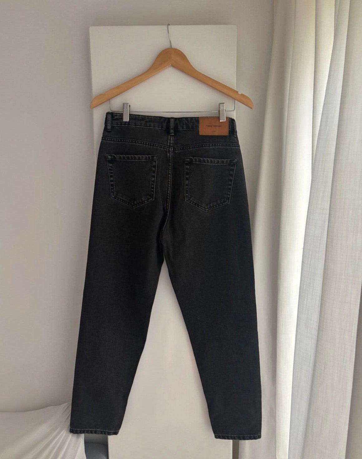 Zara antraciet grijze jeans, barrel spijkerbroek, 36/38, Ophalen of Verzenden, Nieuw, Grijs, W28 - W29 (confectie 36)