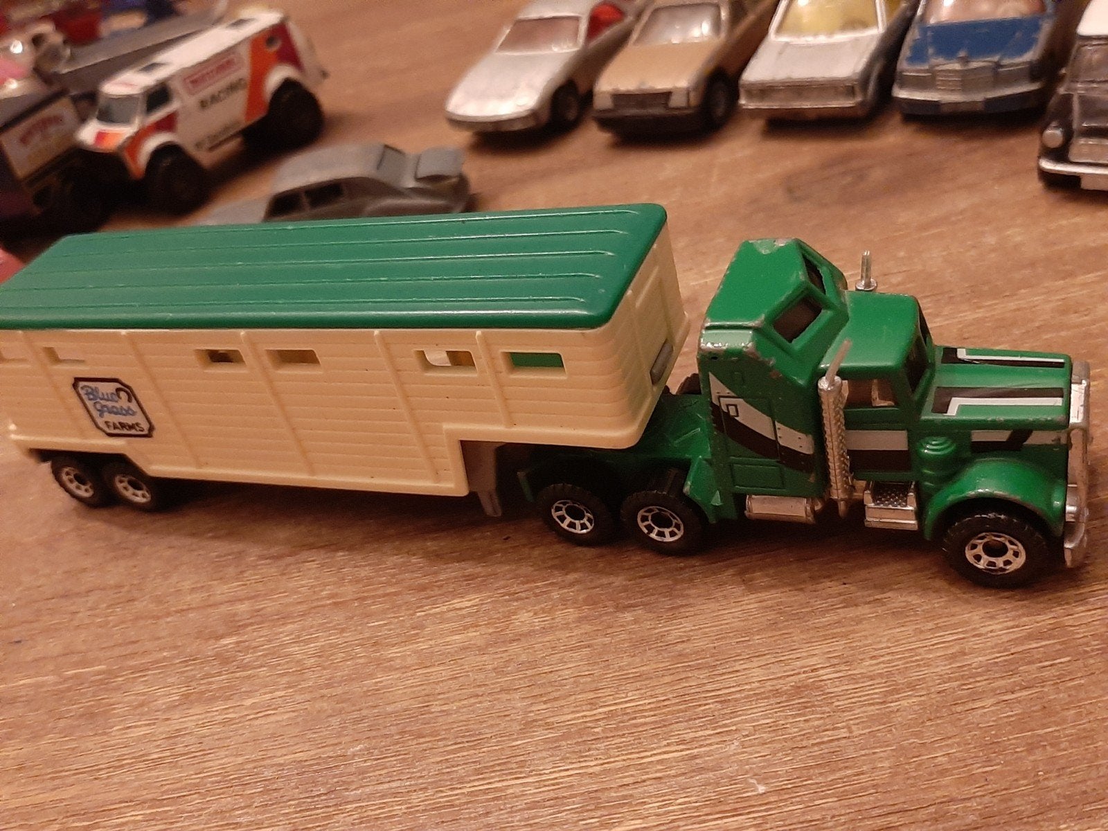 Matchbox Convoy CY-6 Kenworth Horsebox Blue Grass Far, Ophalen of Verzenden, Gebruikt