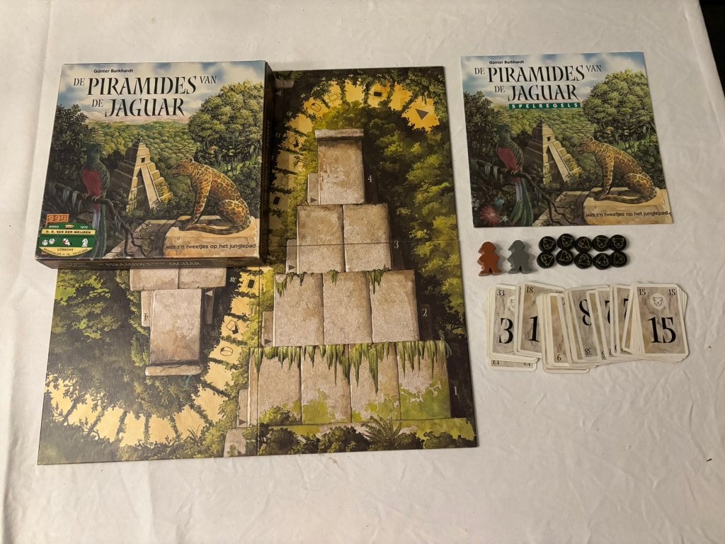 De piramides van de jaguar bordspel van 999 games!, Een of twee spelers, Ophalen of Verzenden, Zo goed als nieuw, 999 Games