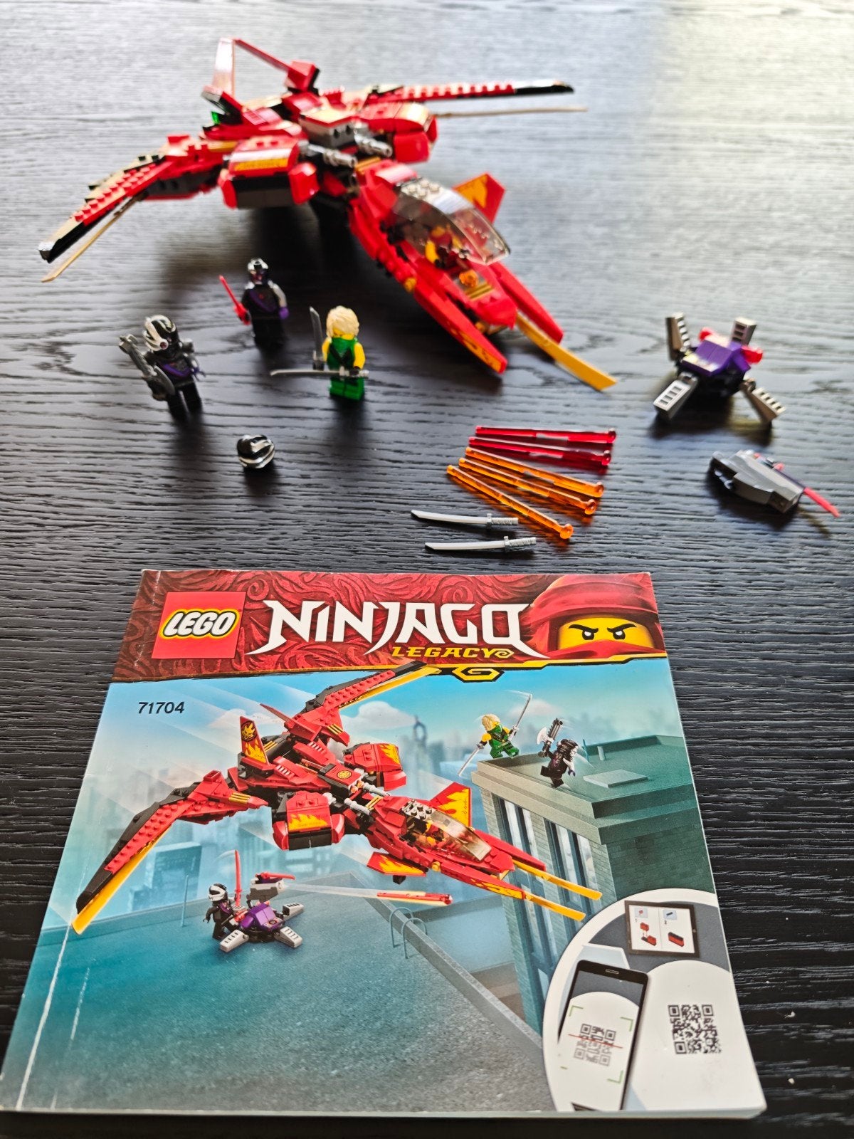 LEGO Ninjago Legacy 71704 Kai's Vuurdraak - Nieuwstaat, Lego, Ophalen of Verzenden, Zo goed als nieuw, Compleet