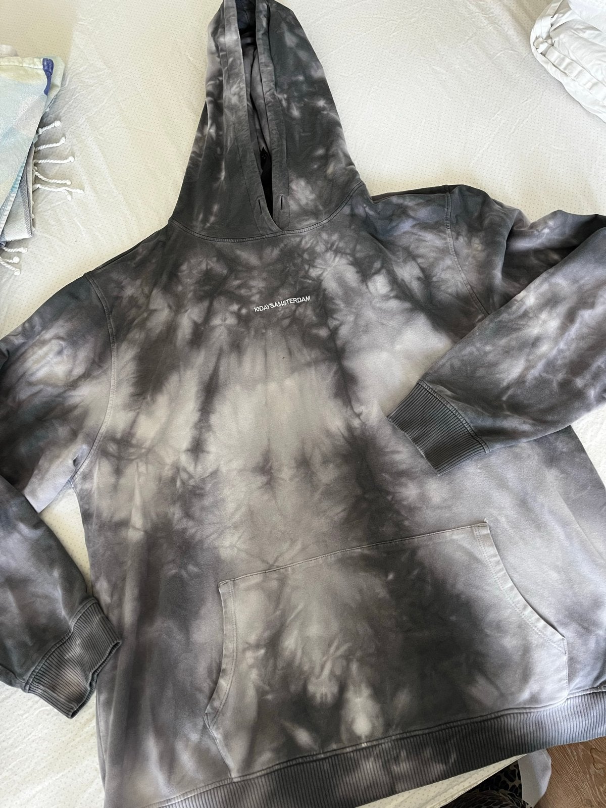 10DAYS Amsterdam Tie-Dye Hoodie & Joggingbroek Set, Maat 38/40 (M), Ophalen of Verzenden, Zo goed als nieuw, Grijs