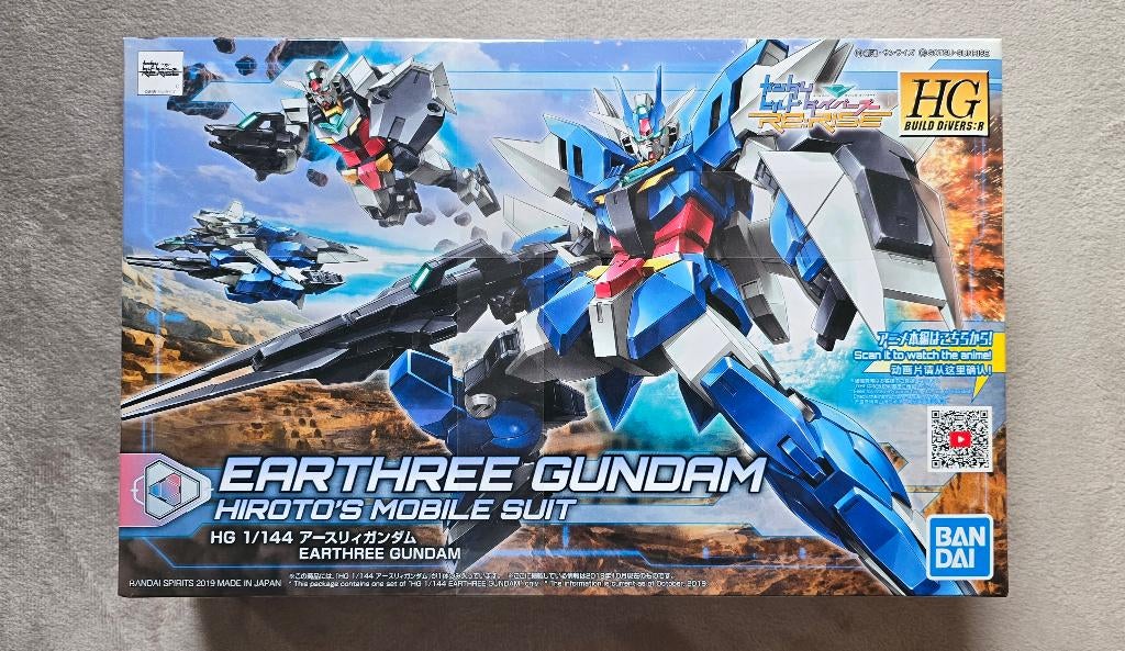 HG 1/144 Earthree Gundam, Ophalen of Verzenden, Nieuw, 1:50 of kleiner, Figuur of Figuren