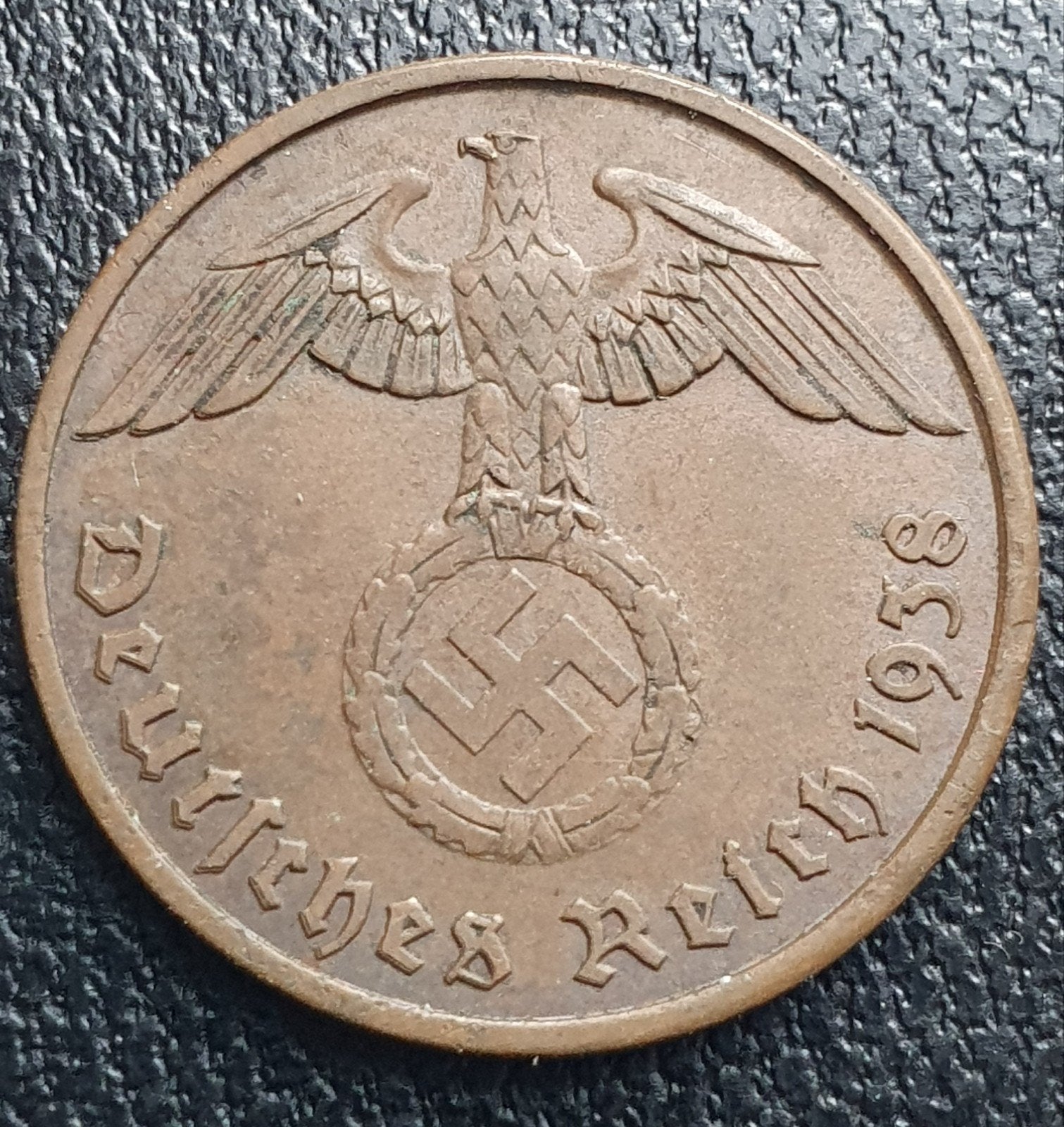 Nazi Duitsland 2 pfennig 1938 A Derde Rijk Duitsland., Ophalen of Verzenden, Duitsland, Losse munt
