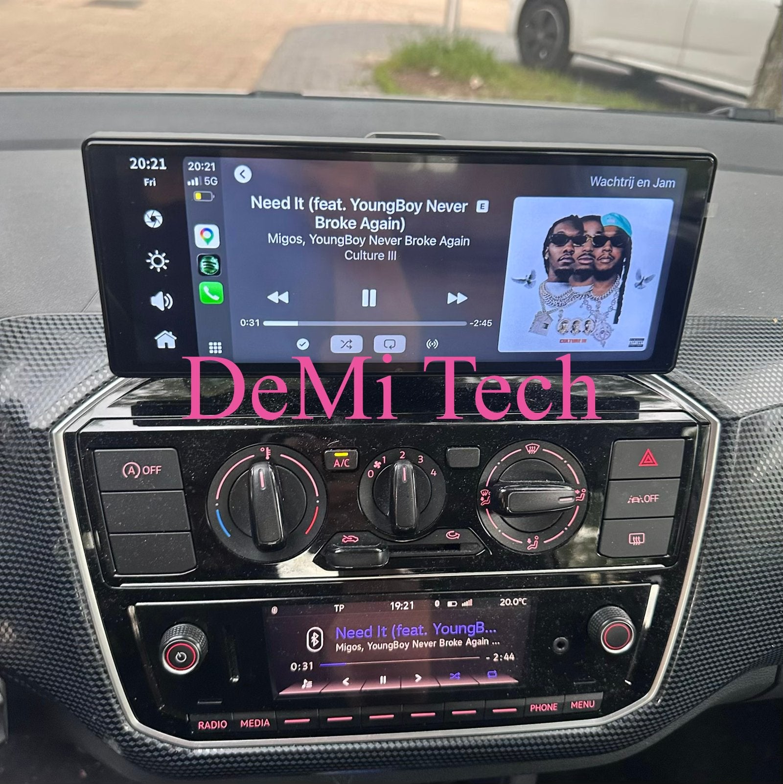 CarPlay Volkswagen Up Seat Mii Skoda Citigo, Auto diversen, Autoradio's, Nieuw, Ophalen of Verzenden