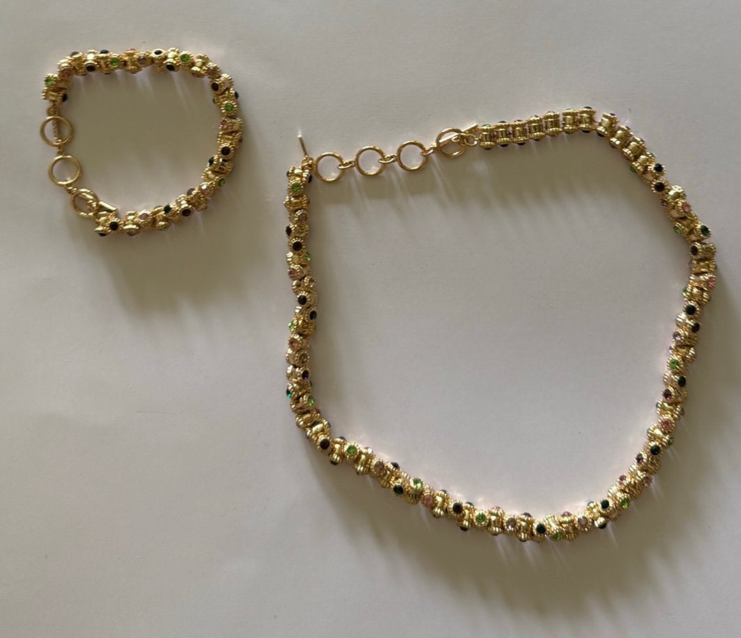 Otazu halsketting en armband - nieuwe en ongedragen, Ophalen of Verzenden, Nieuw, Goud, Overige materialen