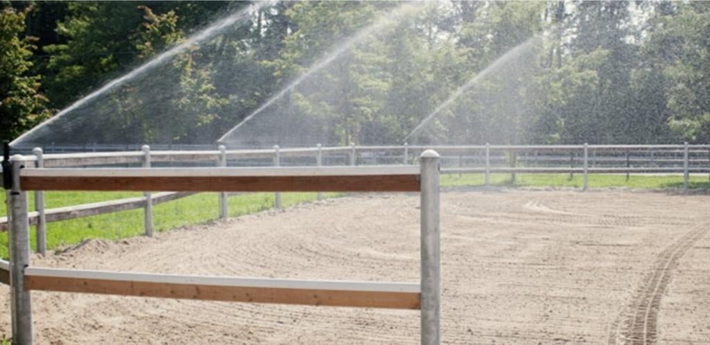 Beregening paardenbak 20x40m paddock pomp sproeiers, Ophalen, Zo goed als nieuw