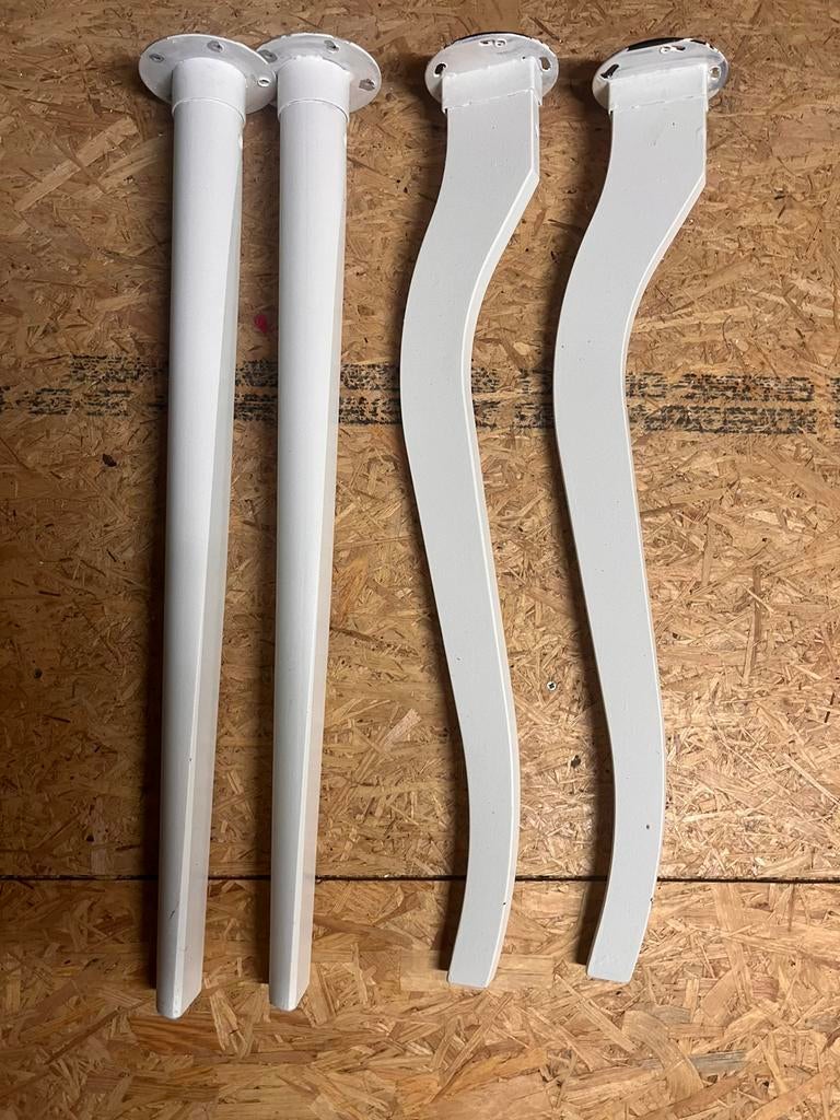 Tafelpoten 70 cm, 2x2 soorten, Huis en Inrichting, Tafelonderdelen, Tafelpoot, Minder dan 50 cm, 50 tot 100 cm, Ophalen of Verzenden