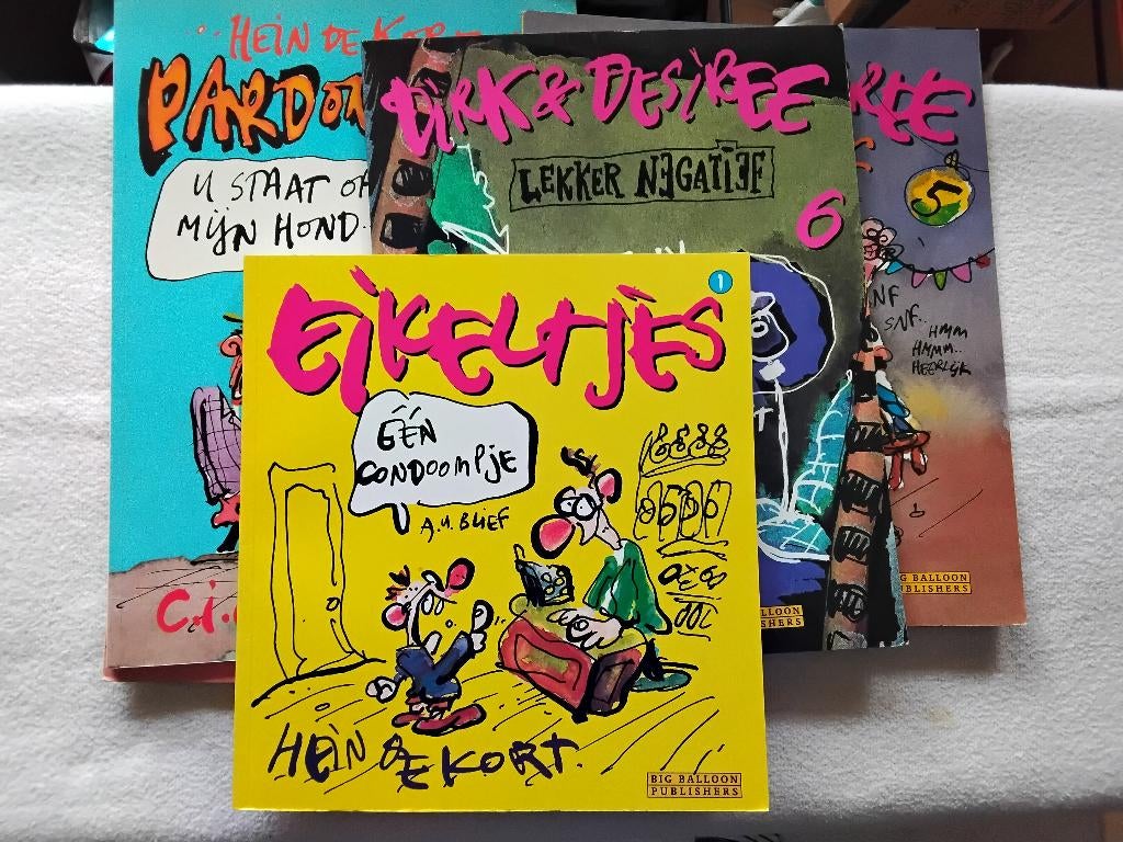 stapeltje Hein de Kort, Meerdere stripboeken, Ophalen of Verzenden, Gelezen