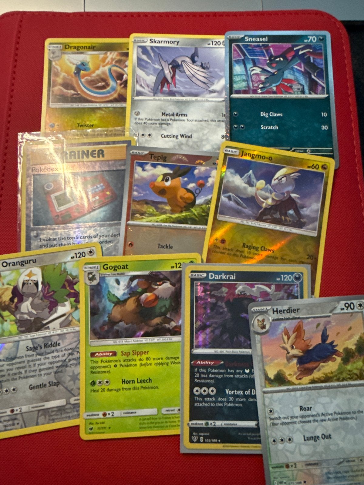 Stapel diverse Pokémon kaarten - Dragonair, Skarmory, Snease, Ophalen of Verzenden, Gebruikt, Meerdere kaarten