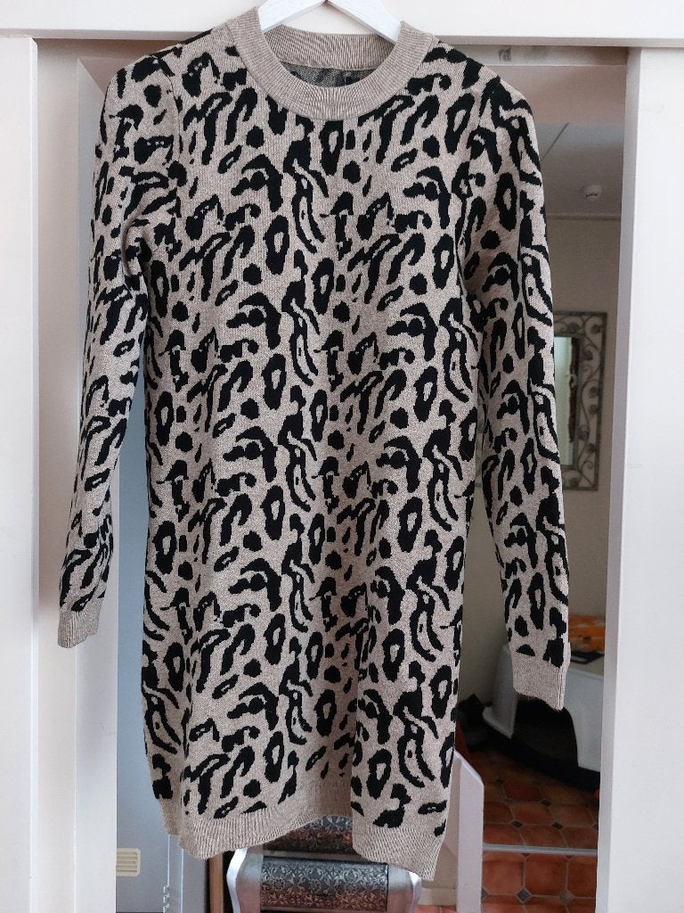 Fijn gebreide trui /  jurk, Kleding | Dames, Maat 38/40 (M), Object collectors, Zwart, Ophalen of Verzenden