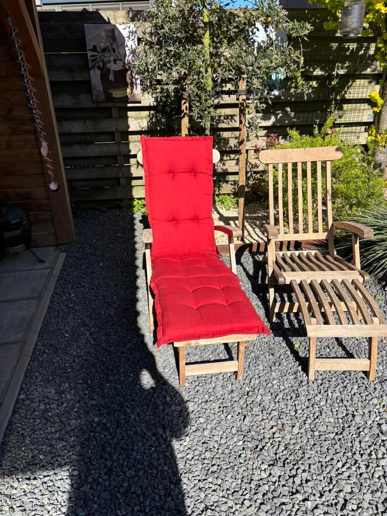 Kussen voor deckchair, Ophalen of Verzenden, Gebruikt, Overige materialen