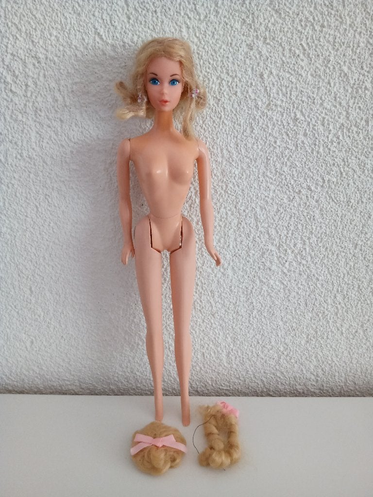 Quick Curl Barbie 4220 uit 1973, Verzamelen, Poppen, Ophalen, Gebruikt, Pop