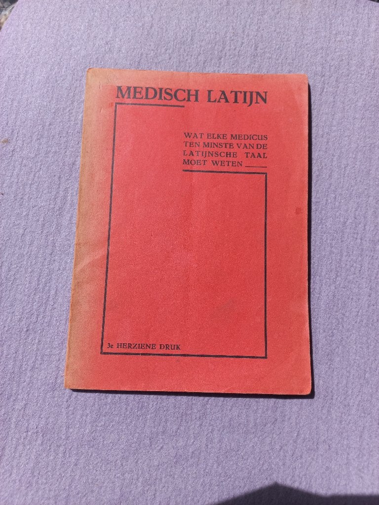 Medisch Latijn, Ophalen of Verzenden, Alpha, Zo goed als nieuw, WO