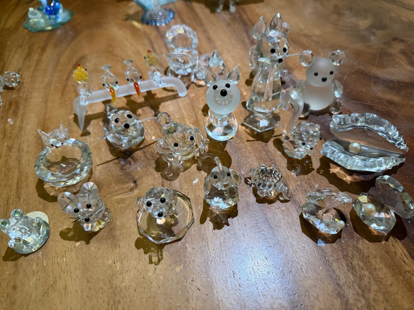 Verzameling kristallen beeldjes, Ophalen of Verzenden, Zo goed als nieuw, Overige soorten, Beeldje of Figuurtje