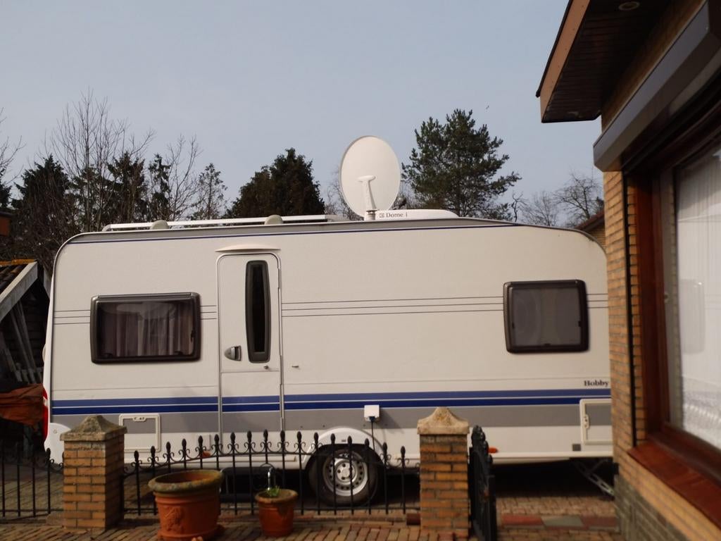 Te koop! Hobby caravan Excellent 495 uit 2008., Rondzit, Hobby, Frans bed, Particulier