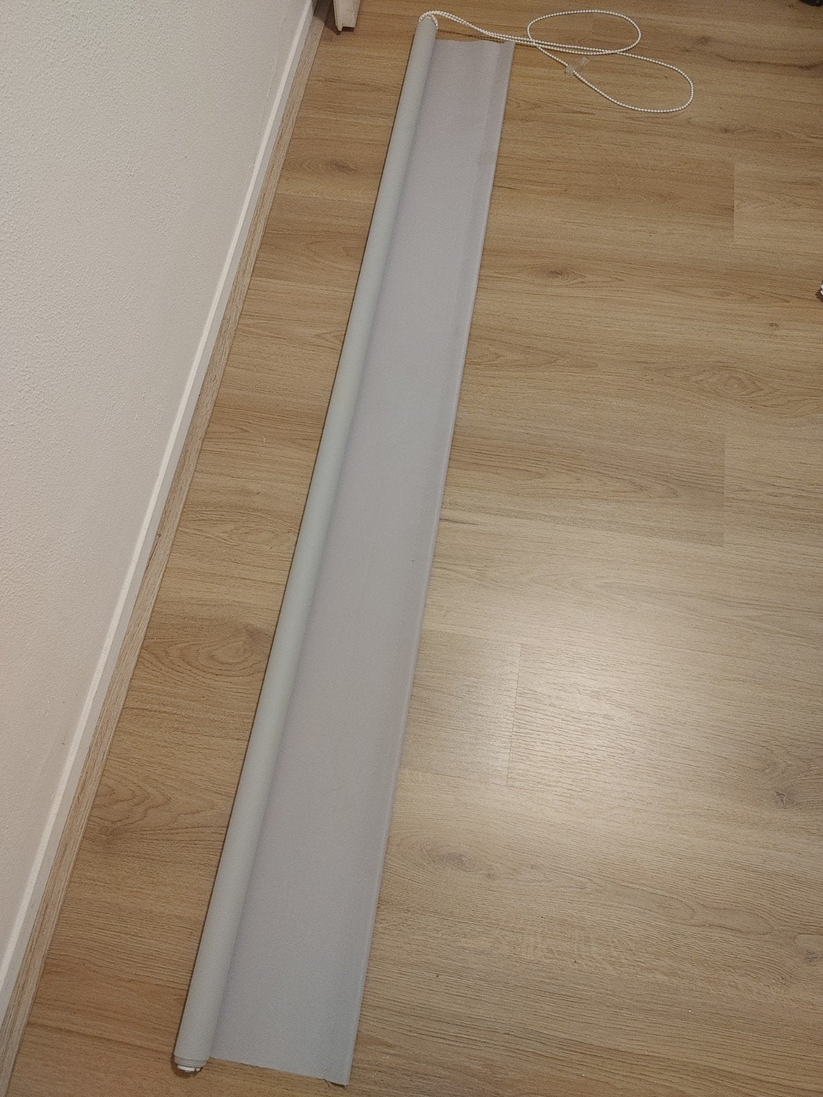 Verduisterend Rolgordijn 176x180 cm - Grijs - TEAB, Ophalen, Rolgordijn, Verduisterend, Zo goed als nieuw