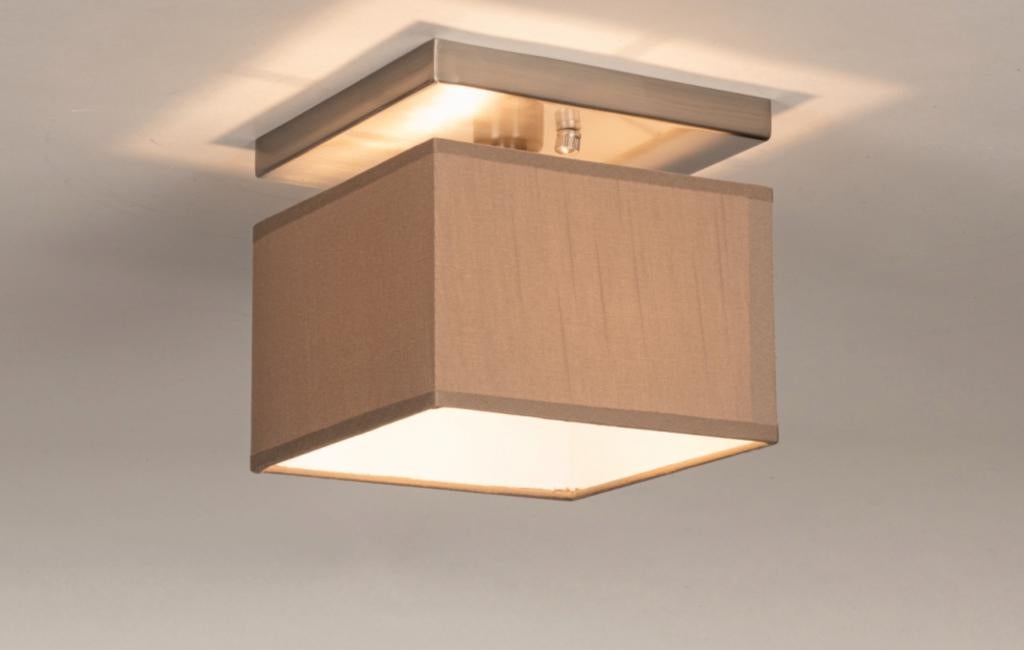 Plafondlamp, Ophalen, Gebruikt, Stof, Modern