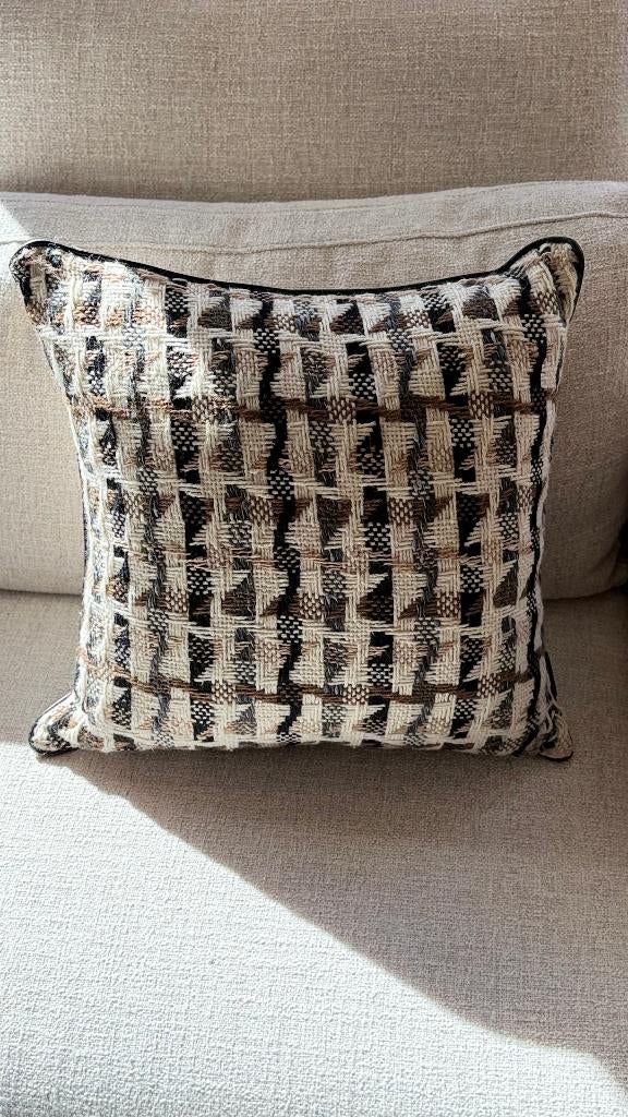 Luxe kussen | Casamance 45x45, Huis en Inrichting, Ophalen, Zo goed als nieuw, Overige kleuren, Vierkant