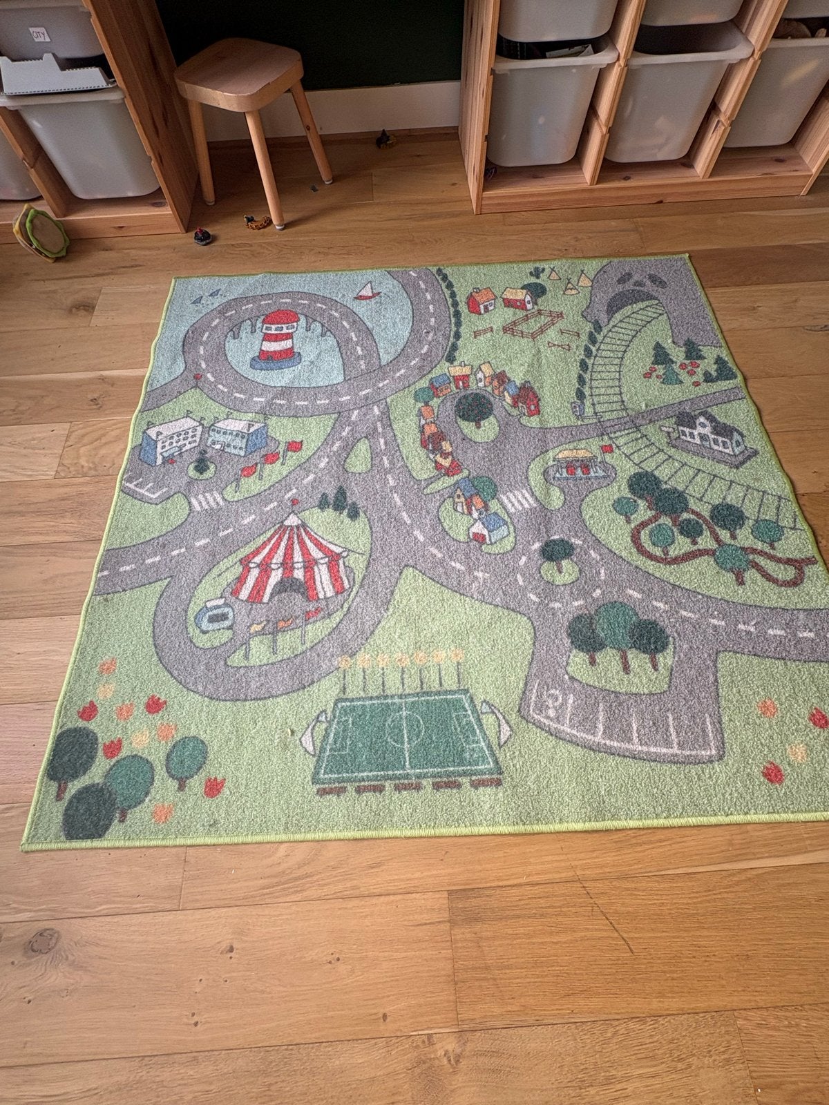 IKEA Speelkleed met autobaan en stad, Ophalen of Verzenden, Gebruikt, Jongen of Meisje