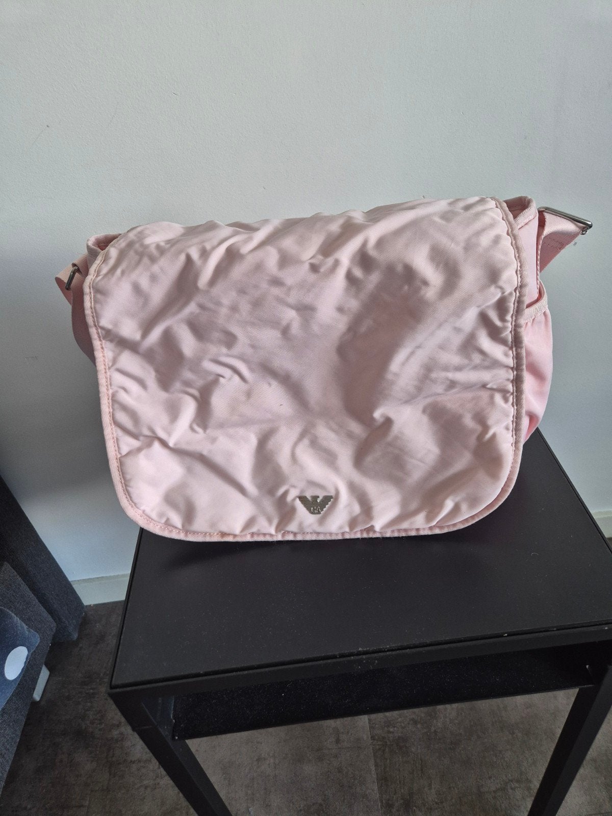 Roze Armani Luiertas met Verschoningsmat en Warmhoudkoker, Ophalen