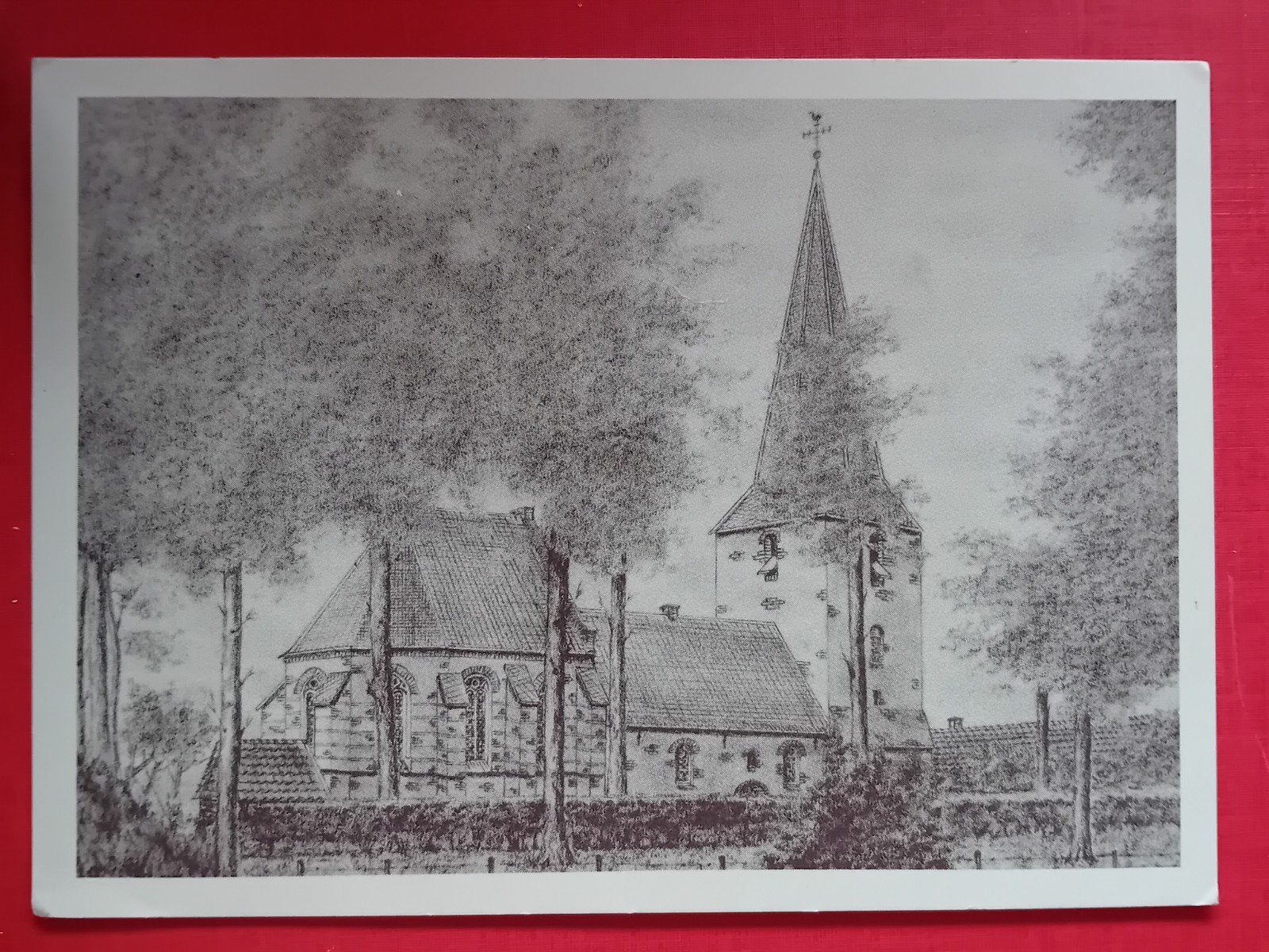 Oude Ansichtkaart NH Kerkje te Leur - Gelopen, Ophalen of Verzenden, 1980 tot heden, Gelopen, Gelderland