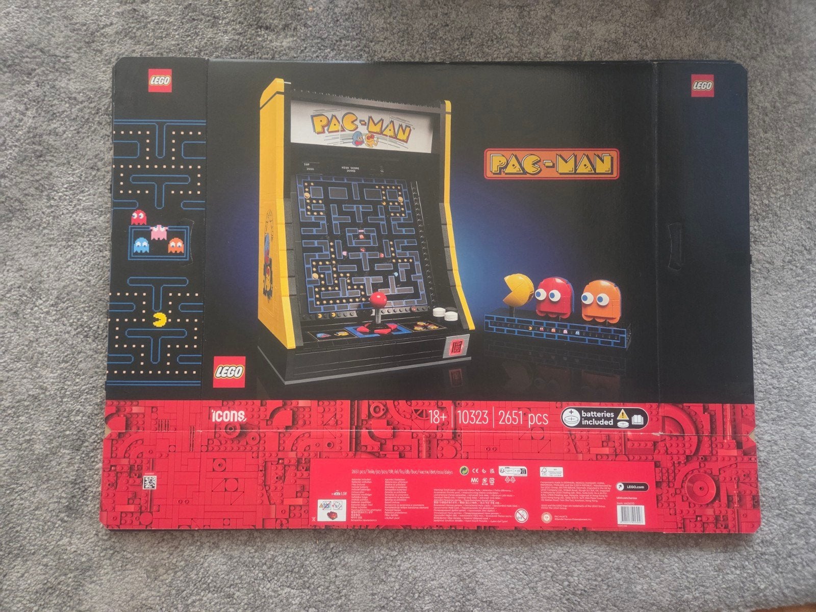 Lege LEGO Icons Pac-Man Arcade doos (10323), Ophalen, Nieuw, Jongen of Meisje