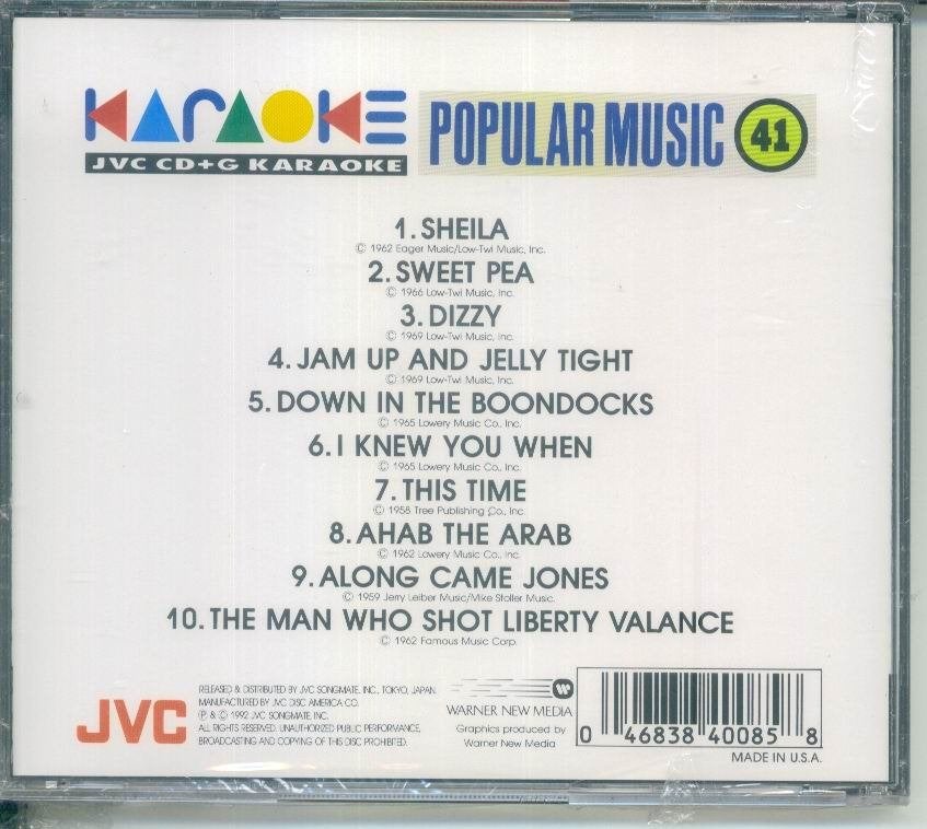 cd van Karaoke Popular Music 41 [ jvc CD+G], Verzenden, Zo goed als nieuw