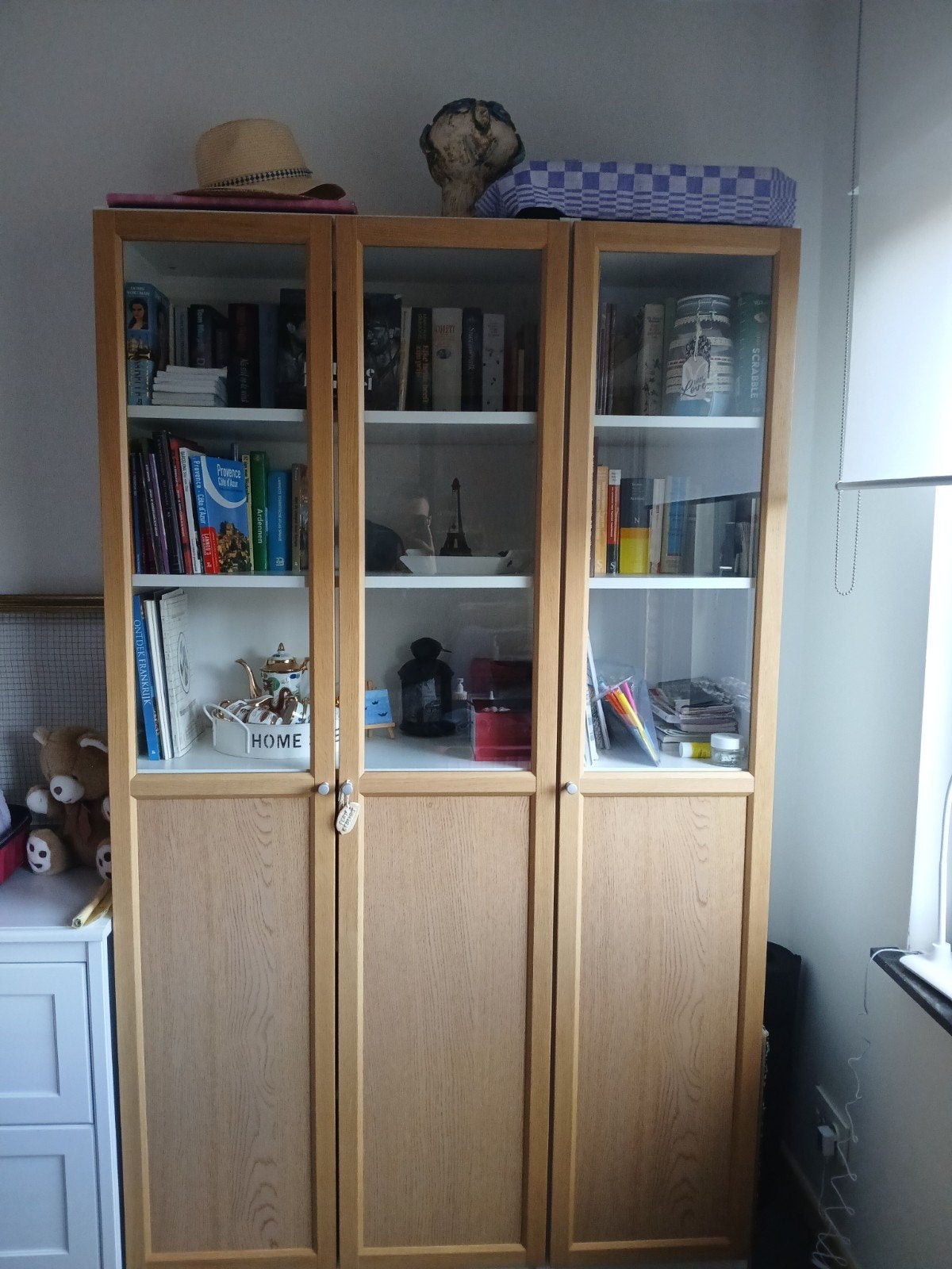Houten boekenkast, Ophalen, 100 tot 150 cm, 200 cm of meer, 25 tot 50 cm