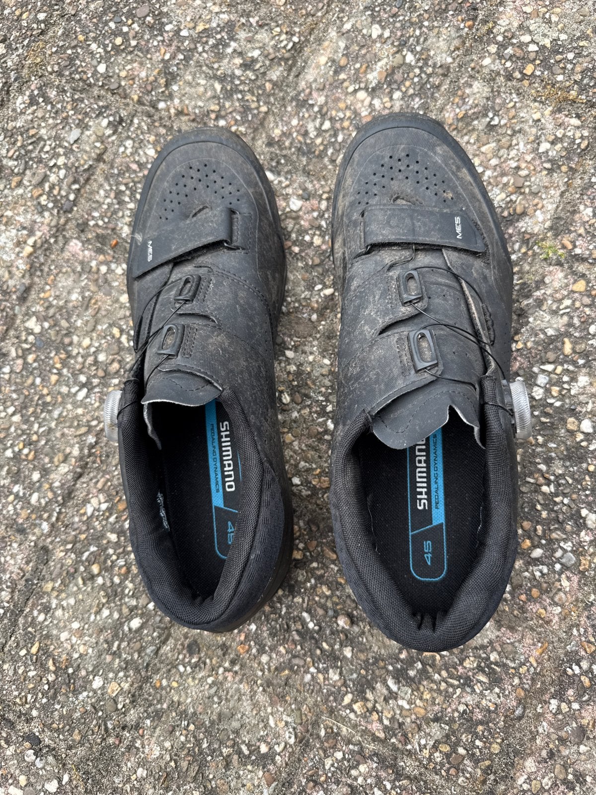 Shimano fietsschoenen maat 45, Fietsen en Brommers, Gebruikt, Heren, Schoenen, Overige maten