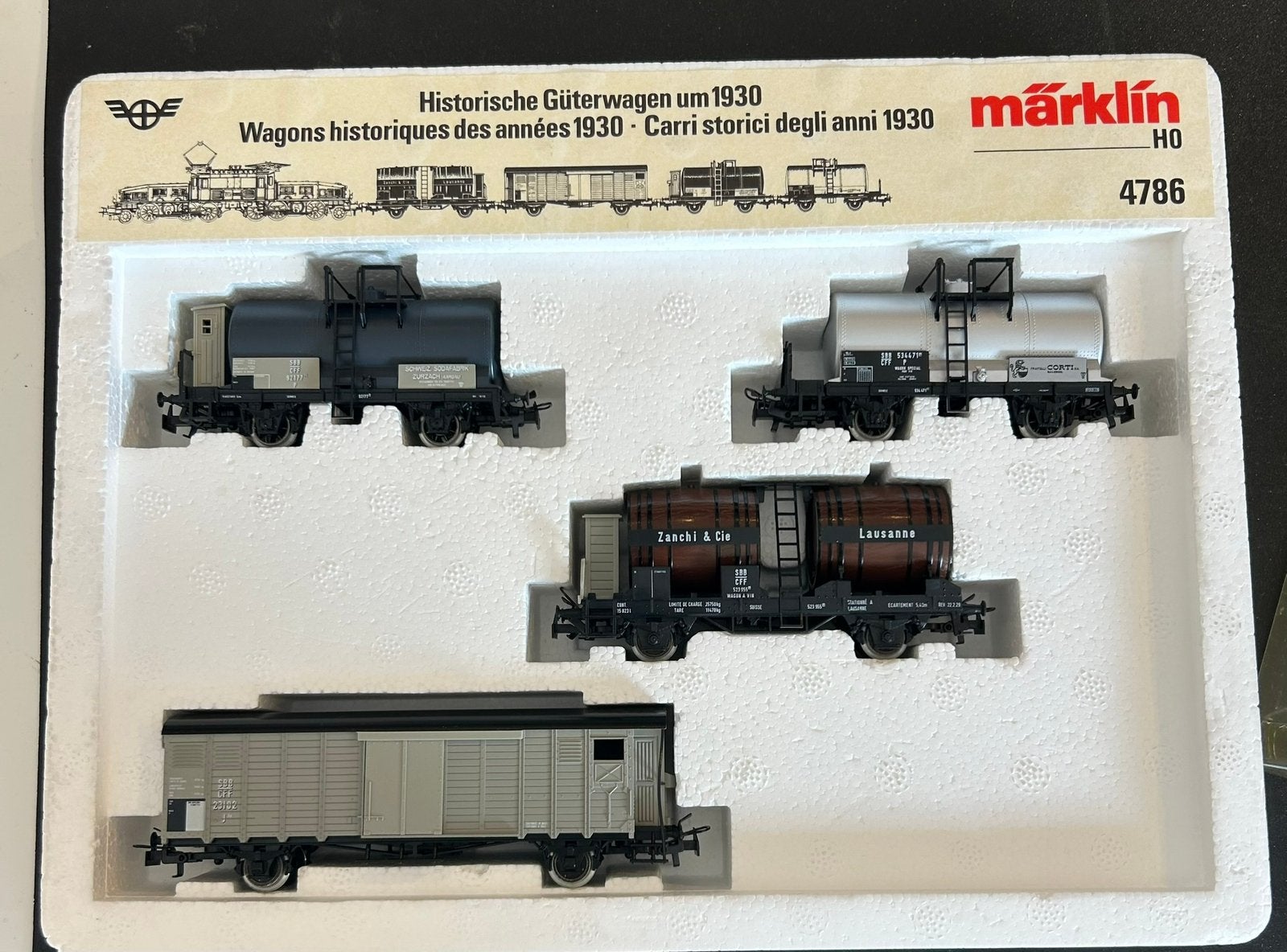 Märklin H0 4786 Historische Güterwagen um 1930 set, Wisselstroom, Verzenden, Wagon, Zo goed als nieuw