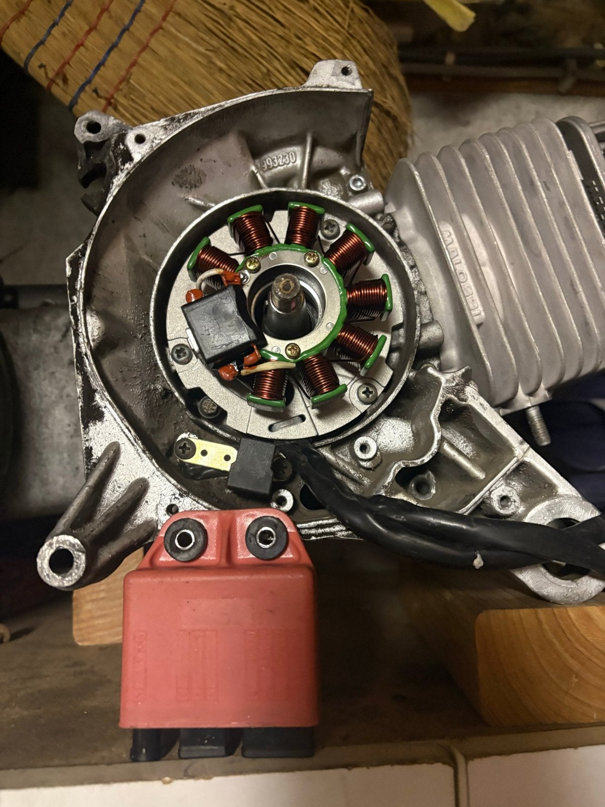 BGM ontsteking 125/180cc lc met carters en krukas, Ophalen of Verzenden, Gebruikt, Blok