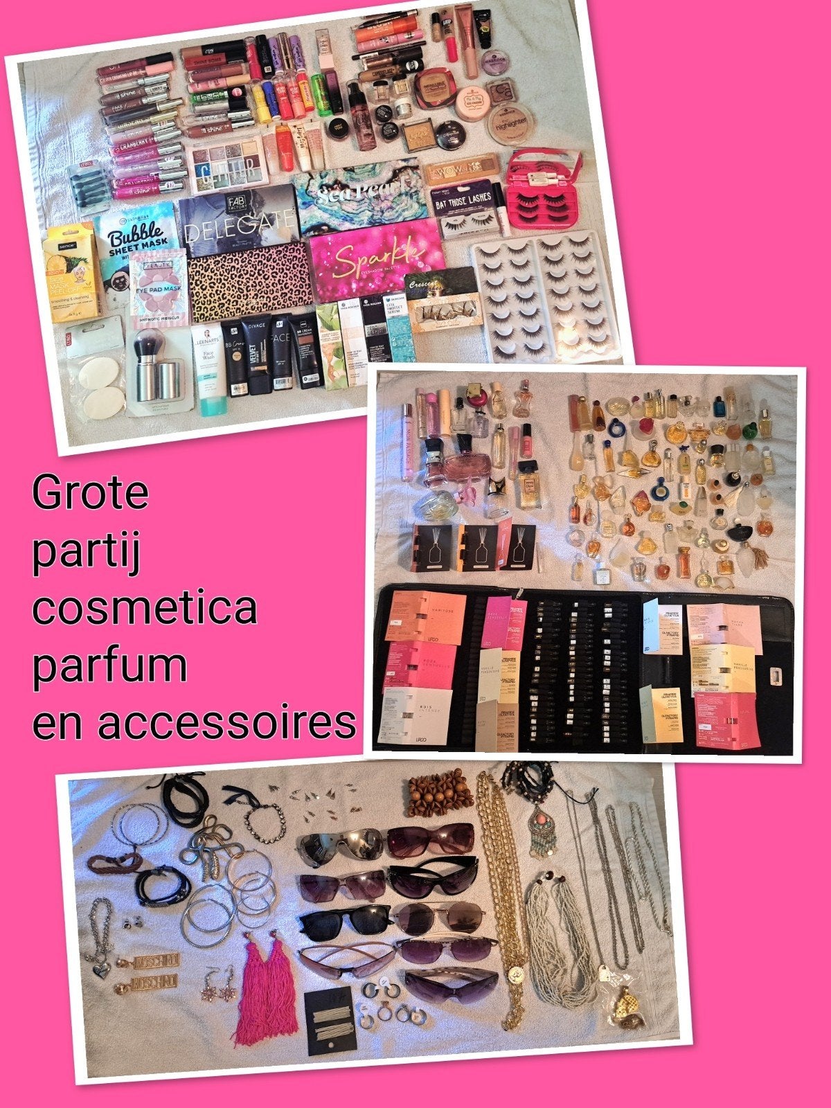 Grote partij cosmetica, parfum, nagellak en accessoires, Ophalen, Nieuw, Overige kleuren, Gehele gezicht