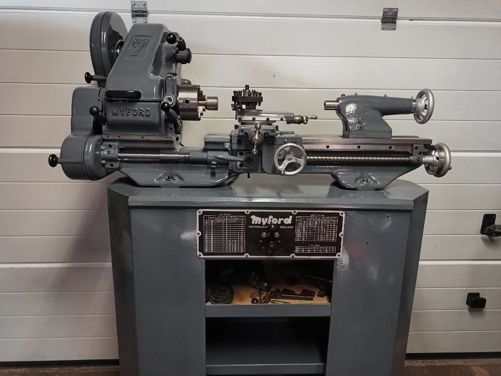 Myford super 7 draaibank, Ophalen, Gebruikt, Metaaldraaibank